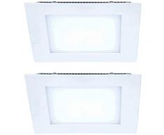 Etc-shop - Lot de 2 luminaires de salon à encastrer au plafond à LED de haute qualité appliques