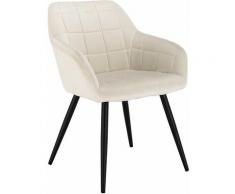 Woltu - Chaise de salle à manger siège bien rembourré en velours. Chaise de cuisine. pieds en