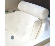 Coussin de Bain, Oreiller de Bain avec Ventouses, Ergonomique Home Appui-Tête Oreiller pour