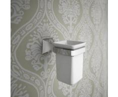 CAPANNOLI-PORTE-BROSSE À DENTS GOTICA GT103 | Nickel Ancien - Blanc