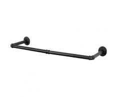 Portant à vêtement Industriel, Porte Manteaux Amovible 92cm, Penderie Murale Rail de Suspension