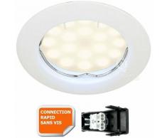 Lampesecoenergie - SPOT LED ENCASTRABLE COMPLETE RONDE FIXE eq. 50W BLANC NEUTRE