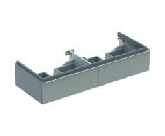 Keramag iCon Meuble sous-lavabo double 840220 1190x240x477mm, alpin brillant, Coloris: laqué au