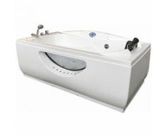 BAIGNOIRE BALNEO Paris TOURBILLON MASSANTE 170 x 90cm BLANC