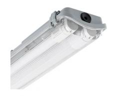 Kit Réglette Étanche Slim PC/PC avec 2 Tubes LED T8 Connexion Latérale 1500mm 22W Blanc Froid 6000K