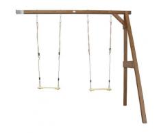 Portique mural en Bois FSC - 2 Balançoires Enfant | Balançoire pour Enfants pour l'extérieur / le