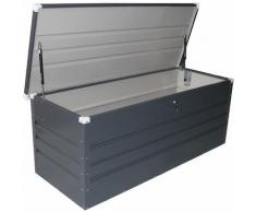 Trigano - Coffre de jardin métal anthracite 700 L