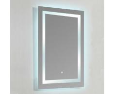 Miroir lumineux de salle de bain Rectangle - Rétro-éclairage LED - 60x80 cm - Connec't 60