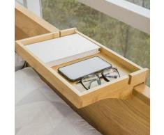 Petite Table de Chevet Étagère Suspendue en Bambou Table de Nuit,SoBuy® NKD01-N
