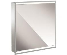 Armoire de toilette lumineuse Emco prime 2, 600 mm, 1 porte, charnière à droite, version encastrée,