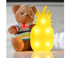 Mignon Led Neon Lampe Salon Chambre Bureau Decoratif Lumiere, Jaune Ananas - Jaune Ananas