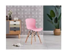 Chaise de Salle à Manger Rose - Style Scandinave - Cuisine ou Coiffeuse
