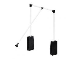 Elévateur de penderie aluminium - boîtier noir - Largeur dressing 920-1240 mm