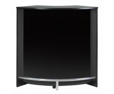 Beaux Meubles Pas Chers - Meuble Bar Comptoir 107 cm Face Noire - Coloris: Noir
