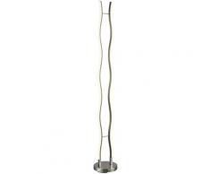 Lampadaire LED, chrome, vague design, hauteur 122,5 cm, SLIM