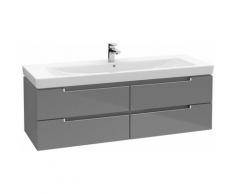 Villeroy et Boch Meuble-lavabo XL Subway 2.0 A698, Coloris: Blanc mat, poignée : chrome brillant