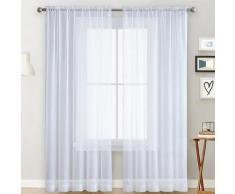 Rideaux transparents pour salon, passe-tringle, rideaux de fenêtre, chambre à coucher, rideaux en