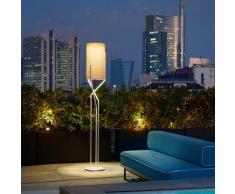 Lampadaire design minimaliste moderne en métal Aura | Couleur: Gris - Slide