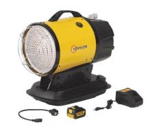 Chauffage Fuel rayonnant Infrarouge avec batterie 17kW - MINISUN DC - Sovelor