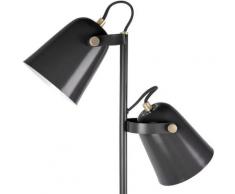 Lampadaire double design Steady - Noir