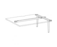 Certeo - Table de réunion Yunique | Extensible | HxLxP 740 x 1600 x 797 mm | Extension simple |