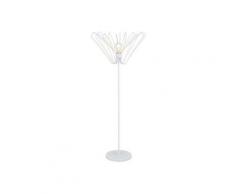Lampadaire design Blanc Métal 17130F-white - Lo Destock