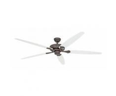 Ventilateur de plafond CLASSIC ROYAL - Ø hélice 1800 mm - laque blanche / laque gris clair / brun