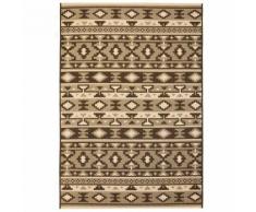 Hommoo Tapis extérieur/intérieur Style sisal 120x170cm Design ethnique