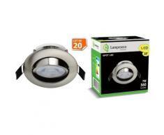 Lot de 20 Spot LED Encastrable Alu Brossé 7W Blanc Neutre 560lm source de lumière remplaçable