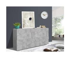 Dmora - Buffet moderne avec 4 portes, Made in Italy, Buffet de cuisine, Buffet design de salon,