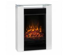 Klarstein Studio 5 Cheminée électrique radiateur soufflant 900/1800 W - Blanc