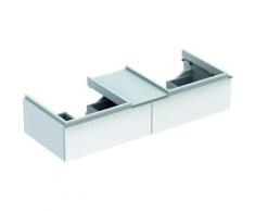 Keramag iCon Meuble sous-lavabo 840320 1190x240x477 mm, alpin brillant, Coloris: blanc laqué mat