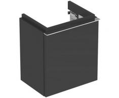 iCon xs meuble bas pour lavabo 840837 370x420x280mm, Alpine haute brillance, Coloris: laque de lave