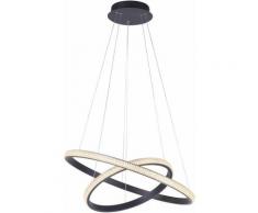 Lampe à suspension LED spot de plafond en cristal SWITCH DIMMER suspension à anneau réglable en