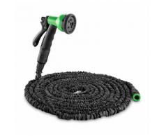 Waldbeck Water Wizard 22 Tuyau d'arrosage souple 8 fonctions 22,5 m noir