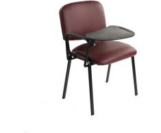 6 Chaises Rembourrées empilables en Cuir Synthétique BOURDEAUX – Bureau salle conférence avec