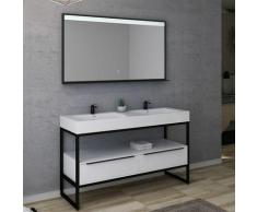 Meuble de salle de bain LAMEZIA 1400 Blanc
