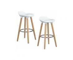 Fauteuil Lot de 2 tabourets de bar Chaise de bar style moderne Chaise de comptoir de cuisine Petit