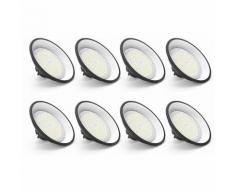 8×Anten 100W UFO Projecteur LED Lampe Industrielle Suspension IP65 Phare de Travail 13000LM Spot