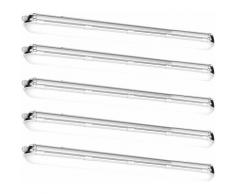 Etc-shop - Ensemble de 5 LED 60 garage sous-sol industriel extérieur cuves lampe lampe IP65