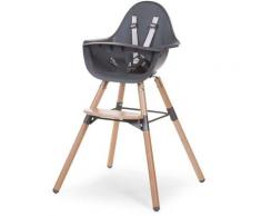Childhome - CHILDWOOD Chaise Haute Bébé 2-en-1 Evolu 2 Anthracite CHEVOCHNA