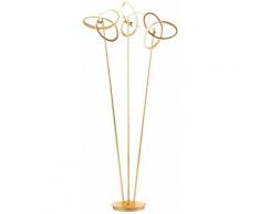 Wofi - Lampadaire lampadaire lampadaire lampe d'intérieur lampe de salon couleur or, IP20, 3