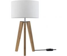 Lampadaire Lampe De Bureau Pied Vintage Lampe LED Salon Style Scandinave E27 Blanc (Ø28 cm), Lampe