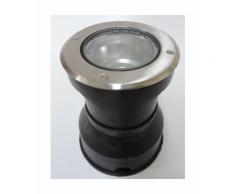 Encastré de sol Ø 130mm acier inox brossé pour lampe GU10 50W max (non incl) 230V IK10 IP67 OLODUM