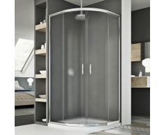 Cabine douche demi-circulaire 90x90 CM H185 granité C modèle Junior