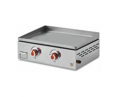 FAVEX - Plancha Joana 2 Feux Inox Brasero - 2 Brûleurs - Origine France Garantie - Surface de