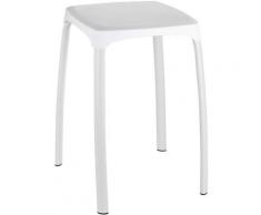 Tabouret salle de bains, tabouret douche antidérapant, Losani, Capacité 110 kg, Plastique - métal,