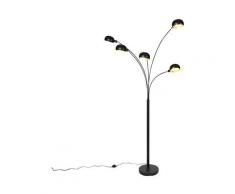Lampadaire Design noir 5 lumières - Sixties Qazqa Design Luminaire interieur