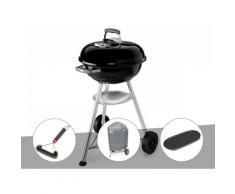Barbecue Compact Kettle 47 cm + Brosse + Housse + Plancha - Weber