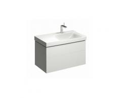 Geberit Xeno 2 meuble sous-lavabo avec siphon découpé à droite 500.516., 880x530x462mm, 2 tiroirs,